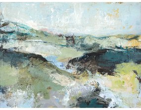 Quadro con elementi dipinti a mano 118x90 cm Green Mountain - Malerifabrikken