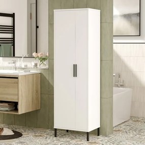 Colonna Bagno Multiuso Con Vano Portascope 50x36x165H Bianco Daisy