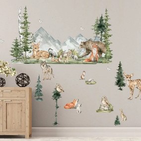 Aesivi - Forest, paesaggio della foresta con animali  | Inspio
