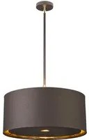 Sospensione Contemporanea Balance Acciaio Marrone Ottone Lucido 1 Luce E27