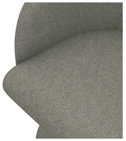 Sedia da pranzo grigia in imbottito Kanoa – Makamii