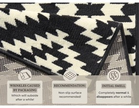 Runner in bianco e nero , 80 x 200 cm Basic Nordic - Hanse Home
