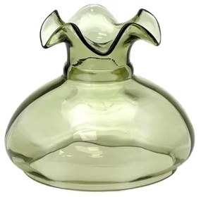 Lampada a olio MONIKA 34 cm verde foresta quadrati