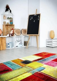 Tappeto Gallery Colour F geometrico multicolore, L 170 x L 120 cm
