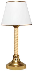 Lampada da tavolo AYD 1xE27/40W/230V bianco/oro