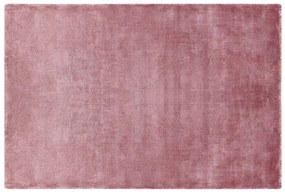 Tappeto viscosa rosa 140 x 200 cm GESI II Beliani
