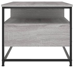 Tavolino da Salotto Grigio Sonoma 100x51x45cm Legno Multistrato