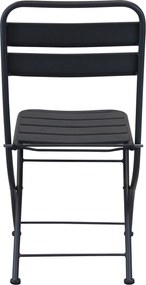 ROMANUS - sedia da giardino pieghevole salvaspazio in ferro