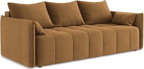 Divano color terracotta allungabile/con contenitore 225 cm Moku – Makamii