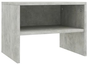 Comodini 2 pz Grigio Cemento 40x30x30 cm in Legno Multistrato