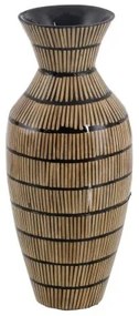 Vaso Nero Beige Bambù 22 x 22 x 52 cm
