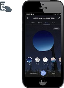 Set di 3 lampadine LED intelligenti E27 A60 opale RGBW 8,5W 806lm 2700K