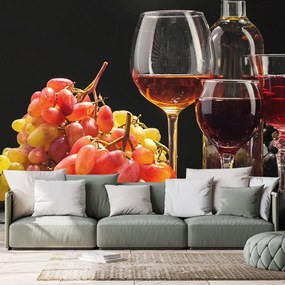Carta da parati – Vino con uva