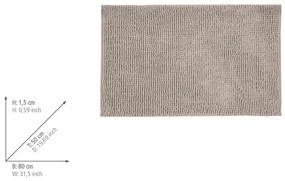 Tappetino per il bagno beige in tessuto 50x80 cm Chenille – Allstar