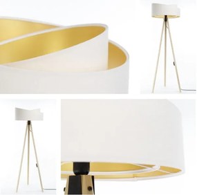 Lampada da terra GALAXY 1xE27/60W/230V bianco/beige