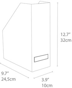 Organizzatore di documenti grigio scuro Viktoria - Bigso Box of Sweden