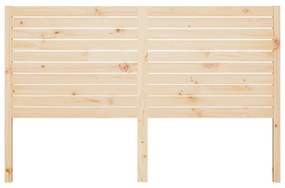 Testiera per letto 146x4x100 cm in legno massello di pino