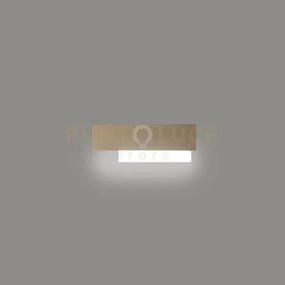 Doha a/p - applique tortora a led 3000k 1270lm 15w alluminio e meta...