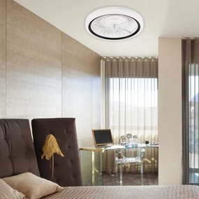 Plafoniera LED con ventilatore GEMMA LED/37W/230V bianco + +TC