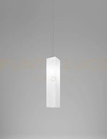 Tubes sospensione 60 bianco lucido nickel opaco 1 luce attacco e27