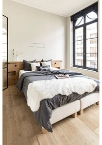 Pelliccia d'agnello bianca, 60 x 180 cm - Tiseco Home Studio