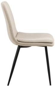 Sedia da pranzo crema Becca - Actona