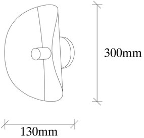 Lampada da parete bianca/dorata Sivani – Opviq lights