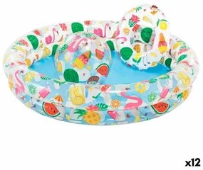 Piscina Gonfiabile per Bambini Intex Tropicale Anelli 150 l 122 x 25 cm (12 Unità)