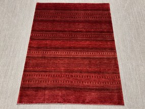 Loribaft Tappeto 150x200 Rosso (Iran) Annodato A Mano