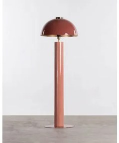 Lampada da Terra in Ferro (Ø50,5 cm) Seta Rosso Brick - The Masie