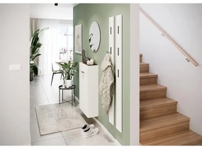 Armadietto bianco con effetto rovere 56x97x22 cm Ameca – Germania