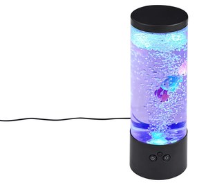 Tubo a bolle nero 30 cm con LED RGB - Sealife