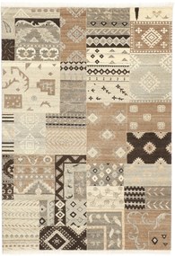 Patchwork Tappeto orientale 140 x 200 (Indian) Annodato A Mano