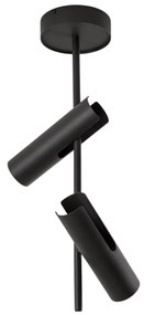 SIGMA Faretto da soffitto Leda 2, verde oliva, a 2 luci, acciaio, altezza 55 cm