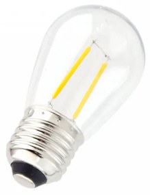 Lampada LED E27 IP65 da 2W a Filamento S14 - INFRANGIBILE per Catenarie Colore  Bianco Naturale 4.000K
