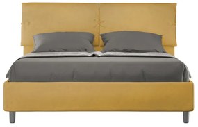 Letto contenitore da 160x190 in microfibra ocra Sleeper