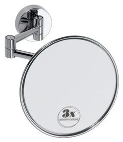 Specchio da trucco 14x14 cm argento