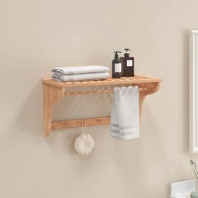 Portasciugamani 60x30x35 Cm İn Legno Massello Di Noce /