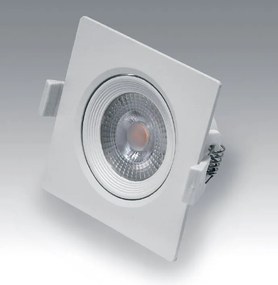 Vivida faretto quadro bianco orientabile 10w 700lm