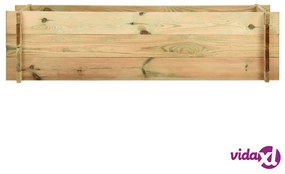 vidaXL Fioriera Giardino Letto Vegetale in Legno Impregnato 120 cm