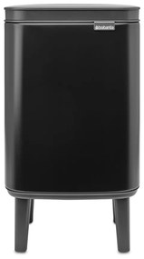 Cestino per la spazzatura nero opaco in acciaio 4 l Bo Hi – Brabantia