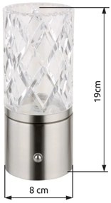 Globo 21010N - Lampada da tavolo dimmerabile LUNKI LED/2,5W/3,7V