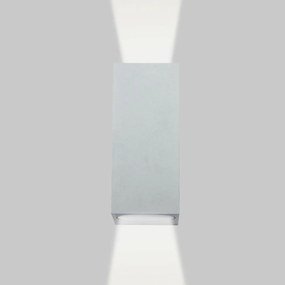 Applique Rettangolare Bidirezionale IP65 - GU10 Grigio