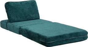 Poltrona color foglia di tè allungabile con rivestimento in bouclé Faster – Mauro Ferretti