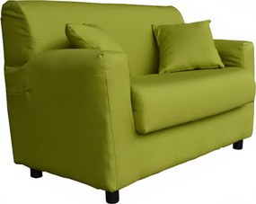 Divano 2 posti Verde - tessuto sfoderabile 124 cm BOLOGNA