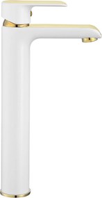 Rubinetto da lavabo Rea Bloom White Gold high