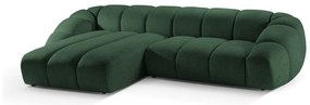 Divano angolare verde (con penisola a sinistra) Diana – Micadoni