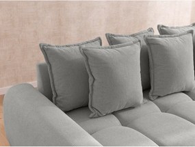 Divano angolare grigio chiaro (con penisola a sinistra/con chaise lounge) Albane – Ropez