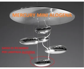 Artemide mercury  mini sasso elettrificato di ricambio per versione alogena