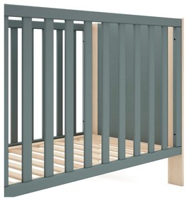 Lettino di colore naturale/verde polveroso 60x120 cm Esteban – Marckeric